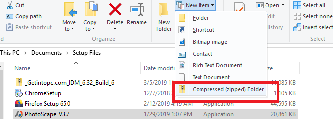 How to Create Zip Files in Windows 10