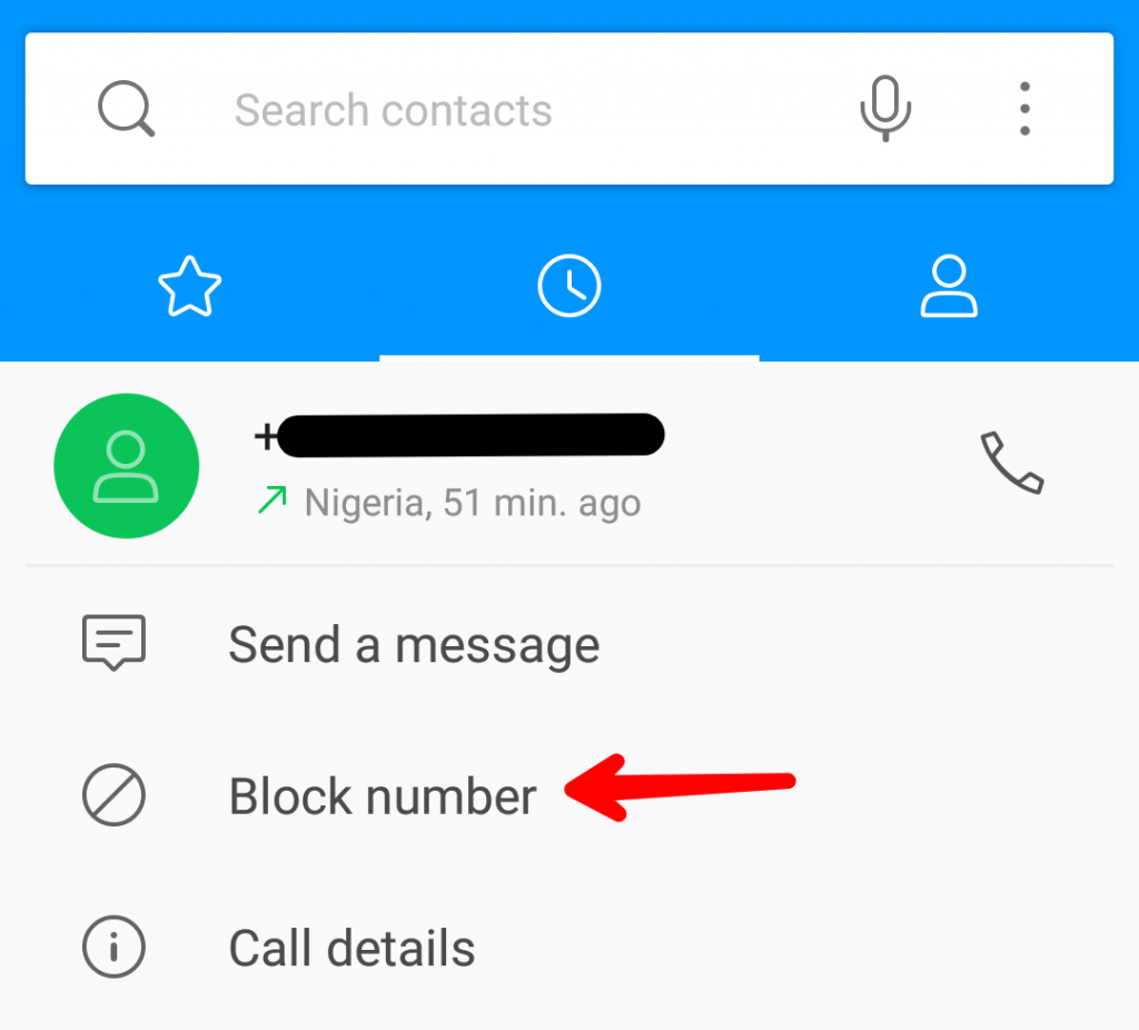 how to block calls and messages on Android