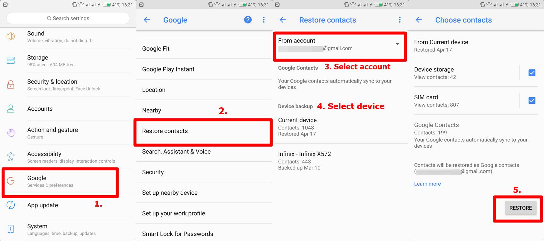 How to Backup (and Restore) your Phone Contacts to Google