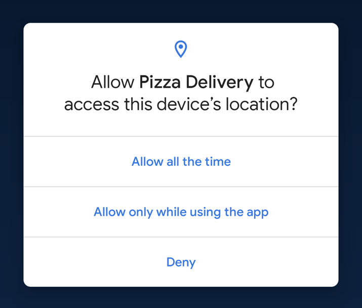 App permissions