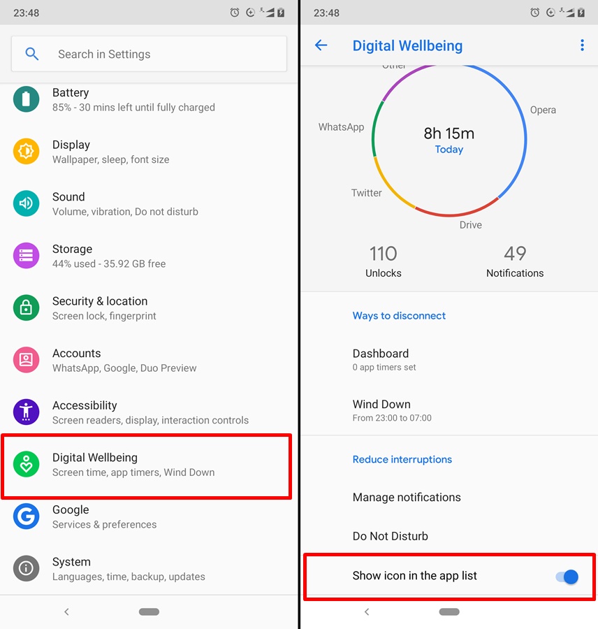 Digital Wellbeing Android
