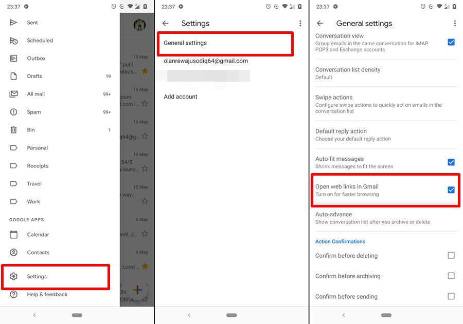 disable in-app browser