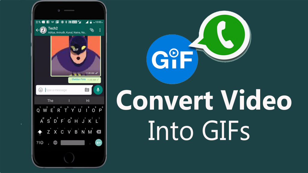 convert video to gif on Whatsapp