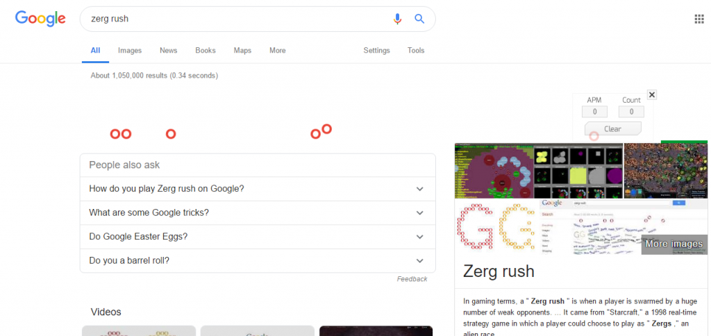 Zerg Rush on Google