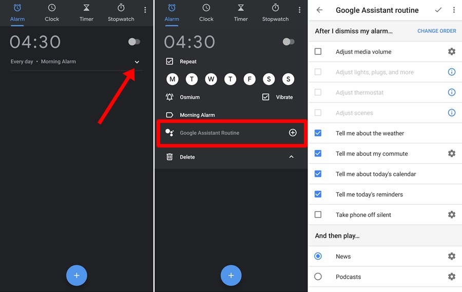 Google Assistant Routine