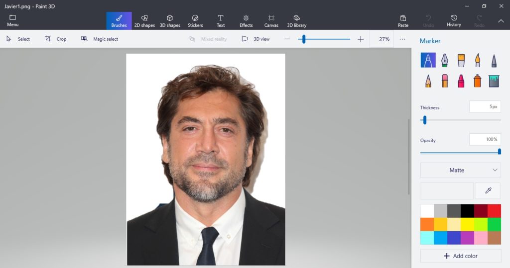 resize image in paint 3d