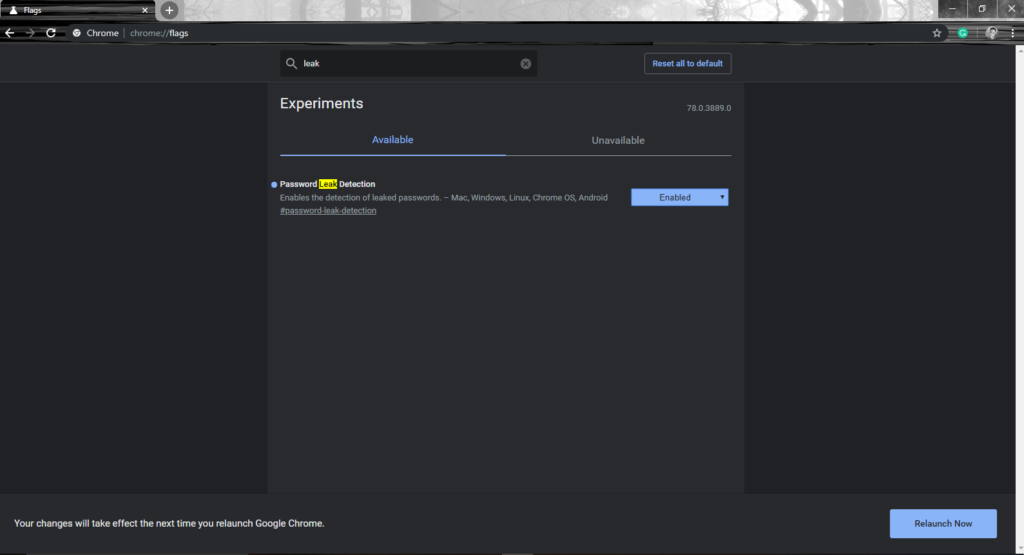 Chrome Password Leak Detection