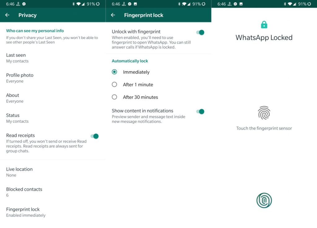 WhatsApp-Fingerprint-Unlock