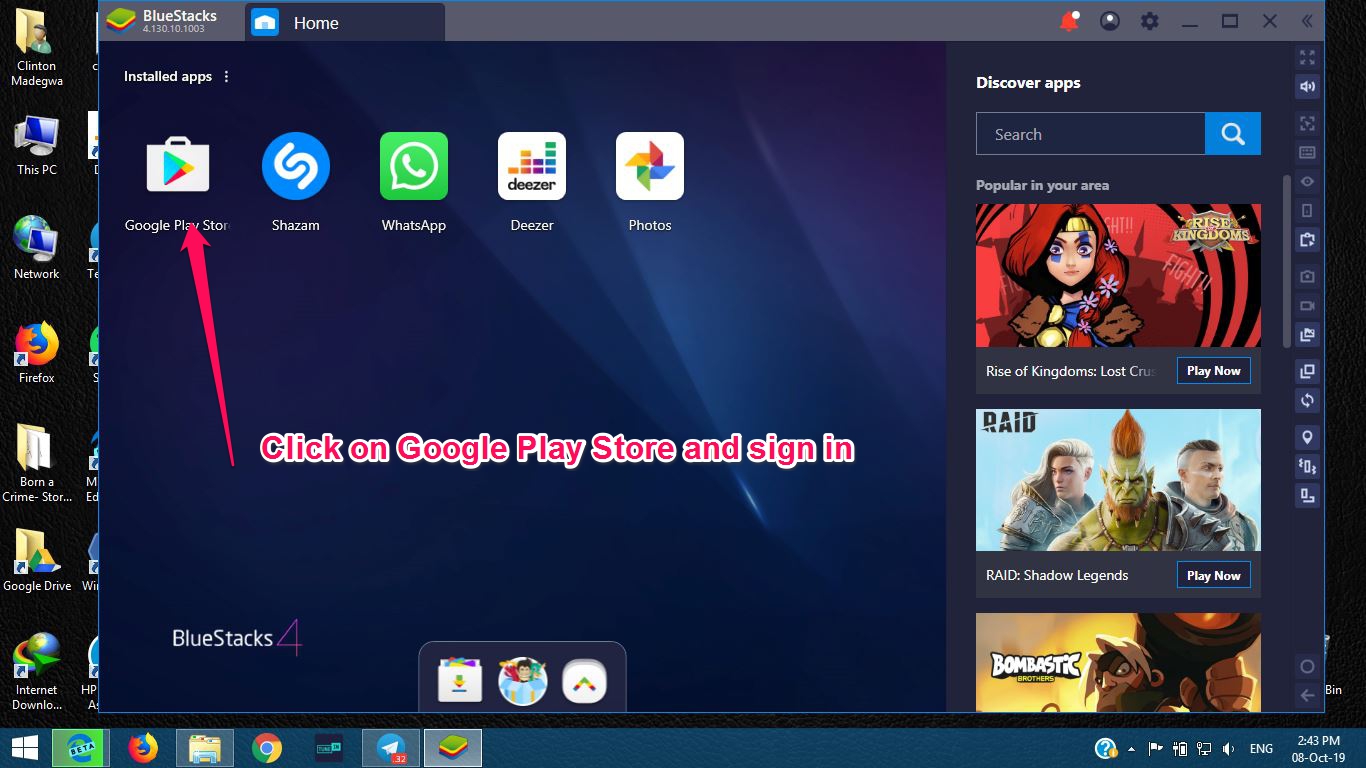 how to install whatsapp on bluestacks and other apps