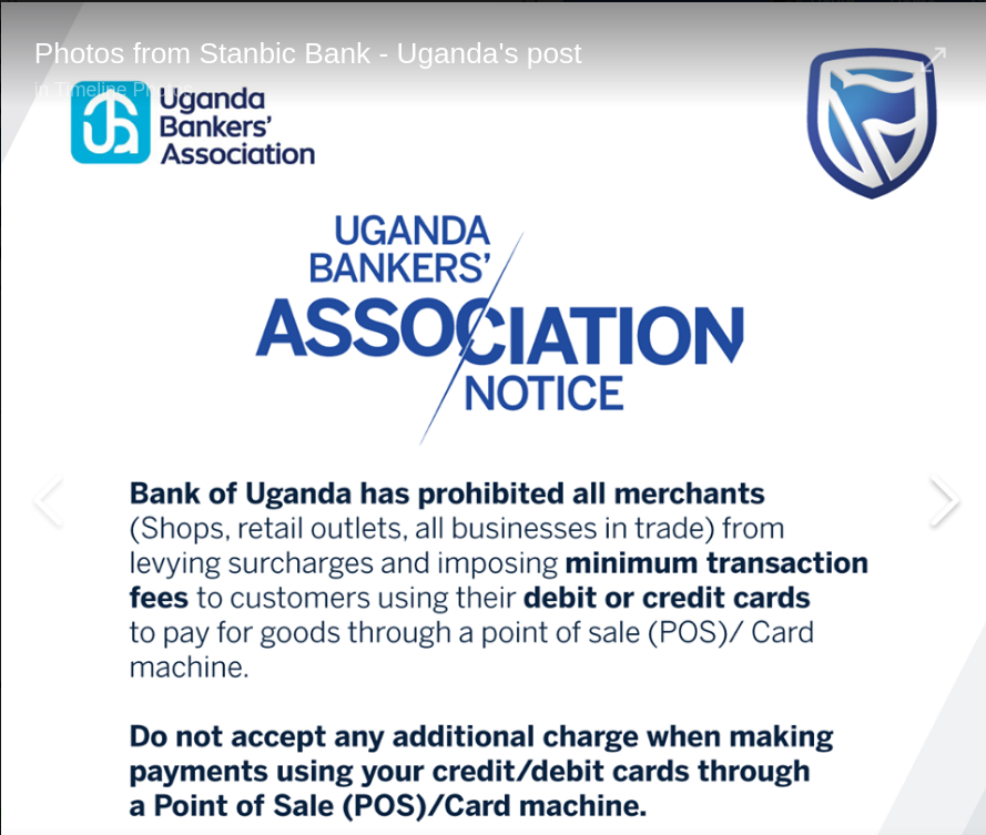 BoU makes it illegal for merchants to charge extra fees on Visa cards at shops - 46