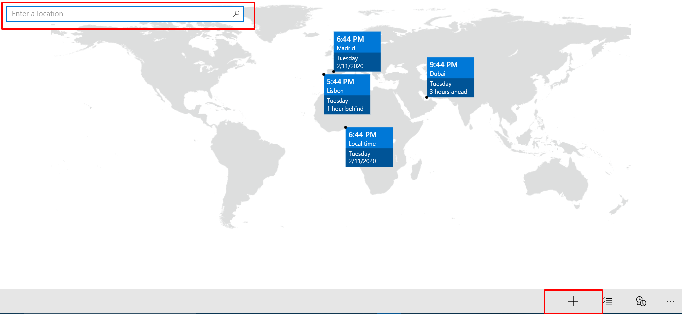 Multiple Clock Time Zone on Windows 10