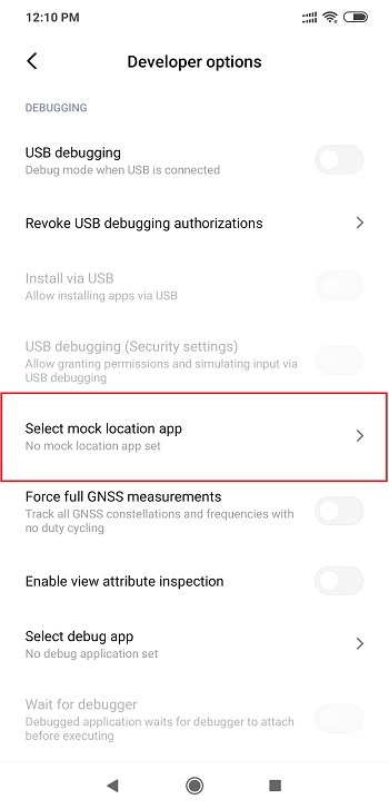 uses of developer options in android