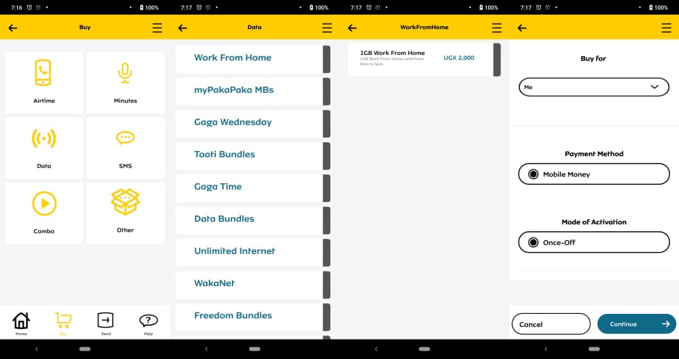 Mtn work from home data bundles