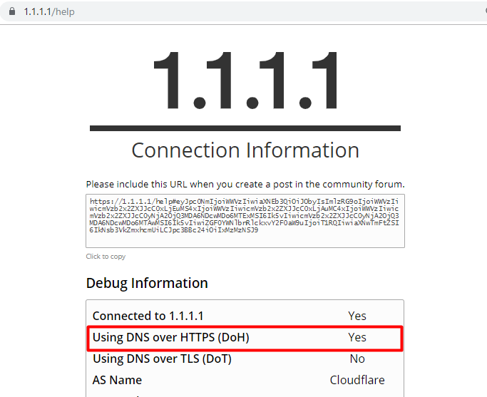 enable DNS-over-HTTPS Chrome