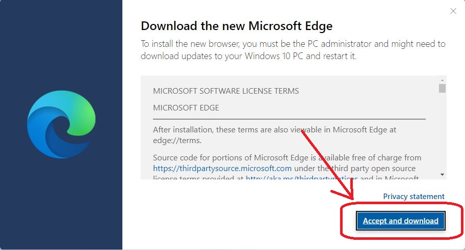 how to install new microsoft edge on windows 10