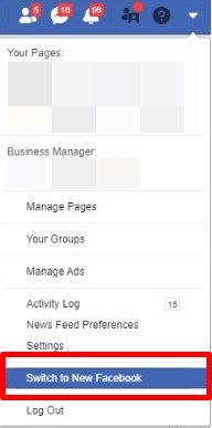 Switch to the new Facebook