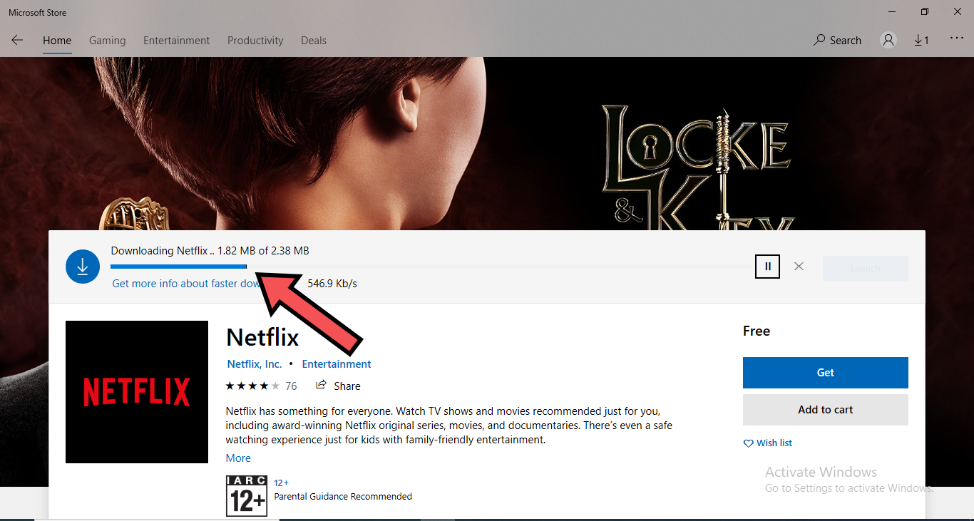 netflix app on windows 10