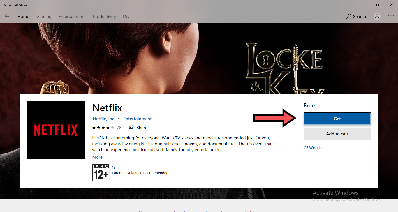 netflix app on windows 10