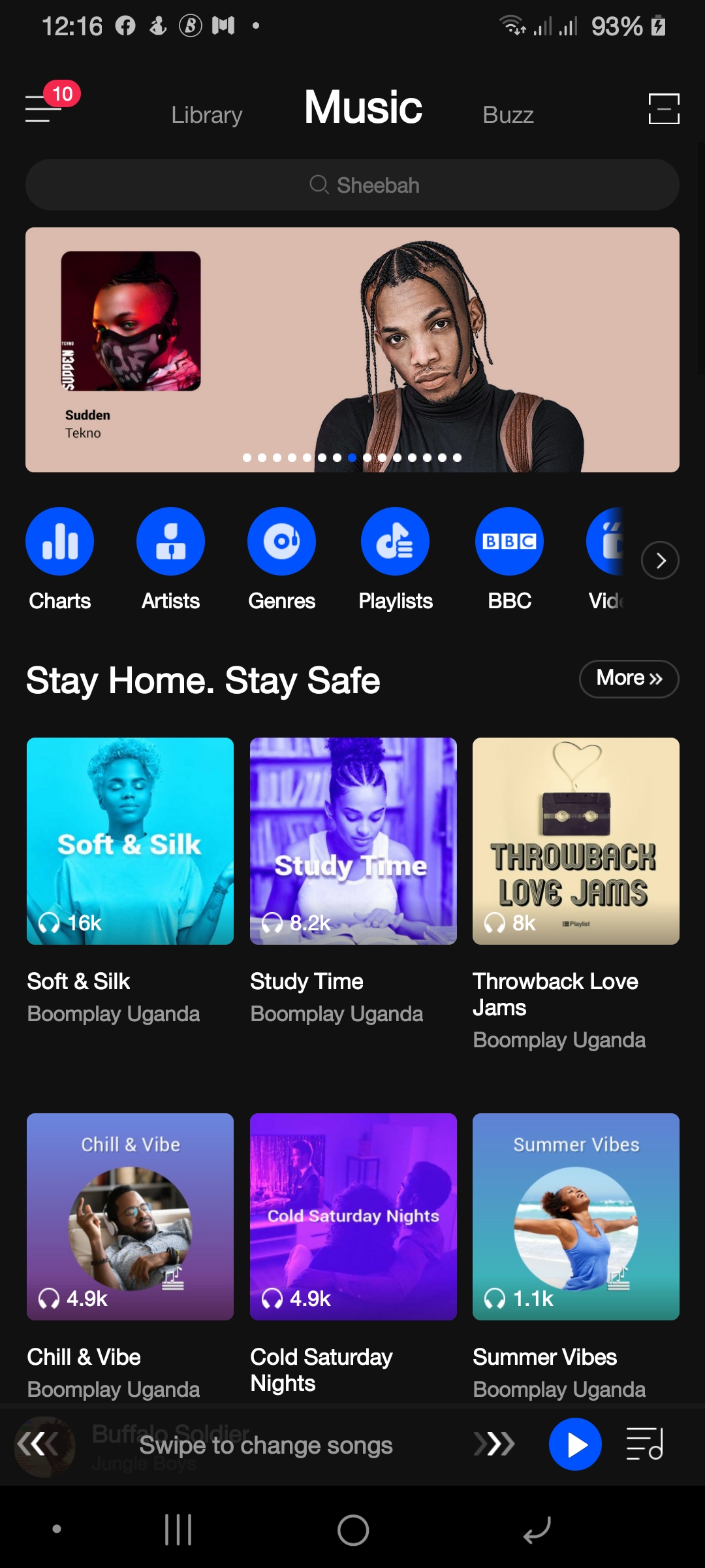 boomplay homepage