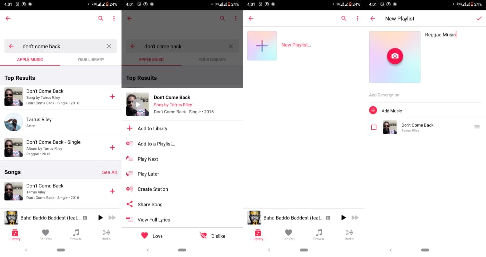 Creating a Playlist in Apple Music