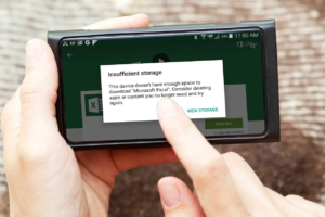 fix Insufficient space android