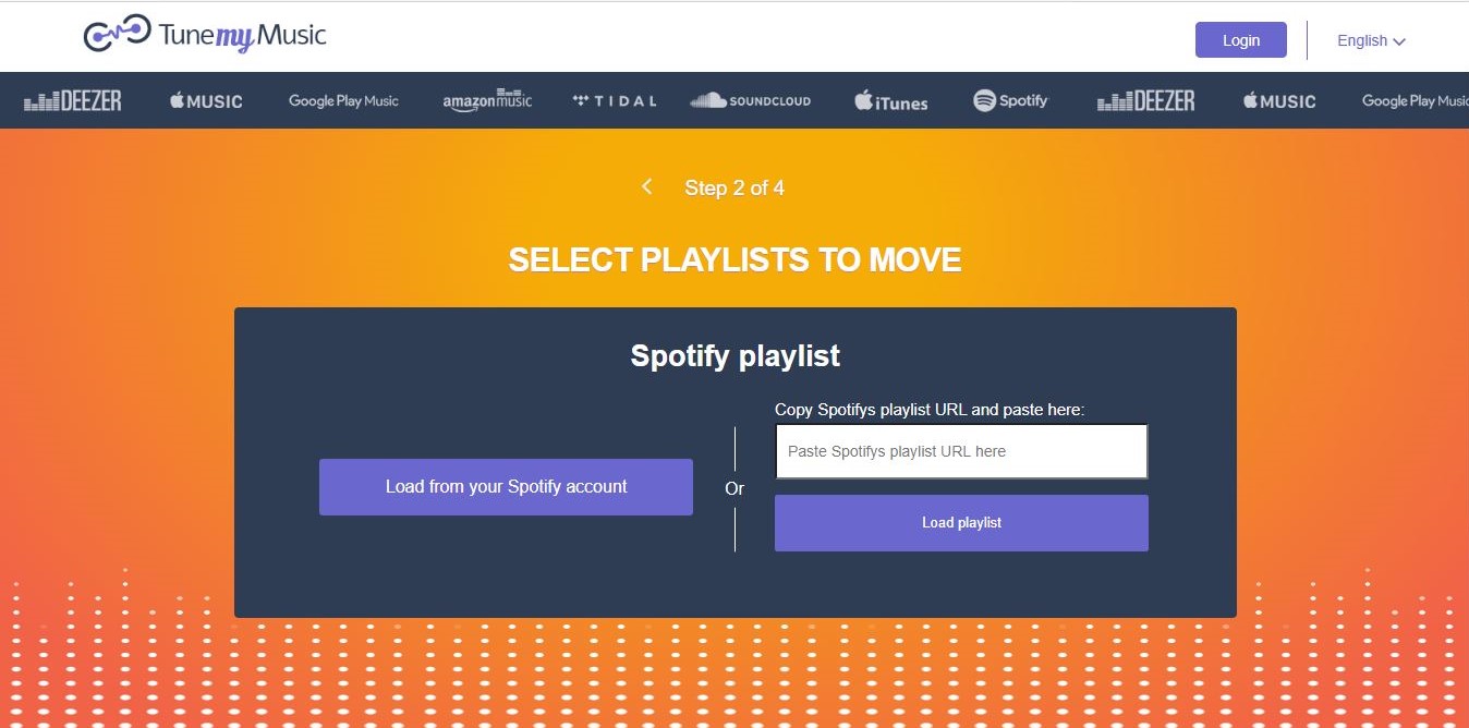 select playlist to move step 2