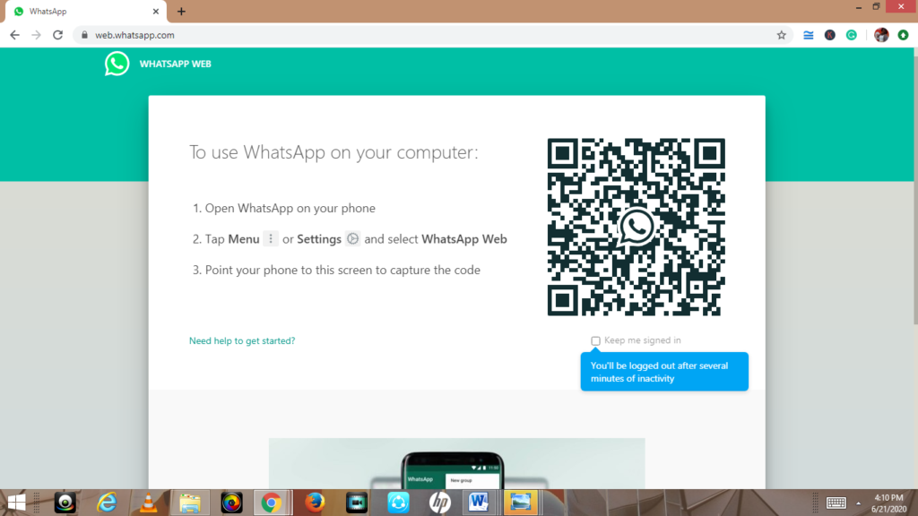 whatsapp web guide