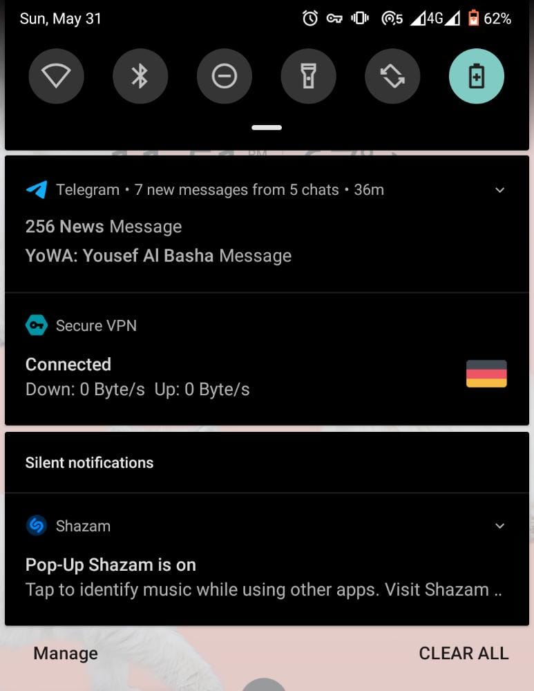manage android notifications