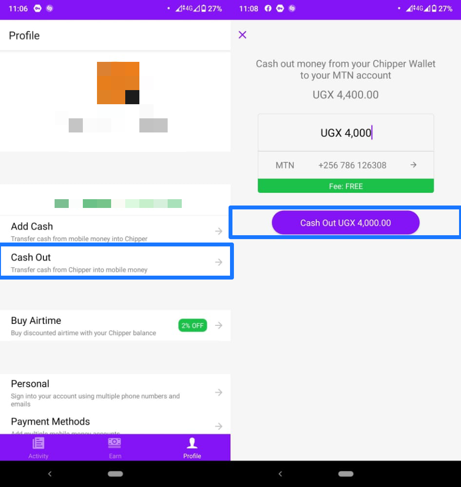 send money airtel mtn chipper cash uganda