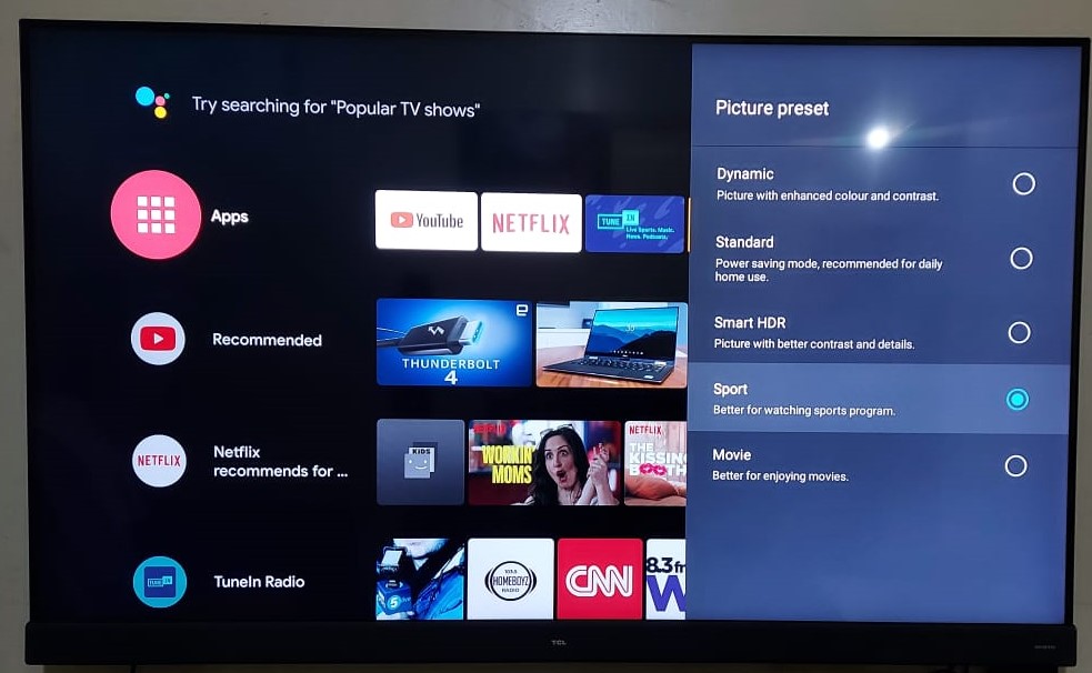 TCL Android TV - Apps