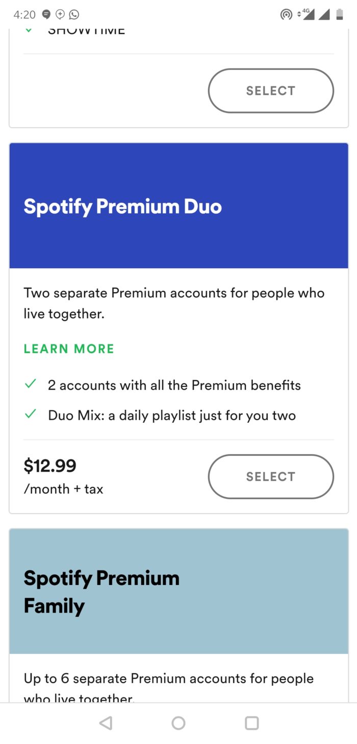 Spotify Couple Plan