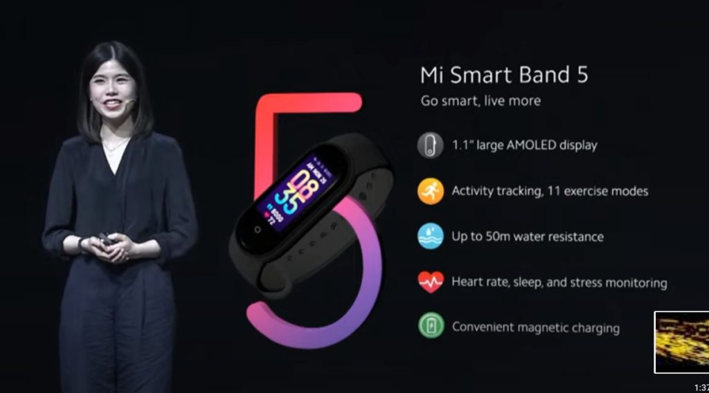 Mi Band 5 activities