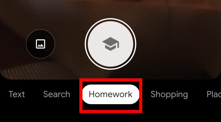 google lens homework