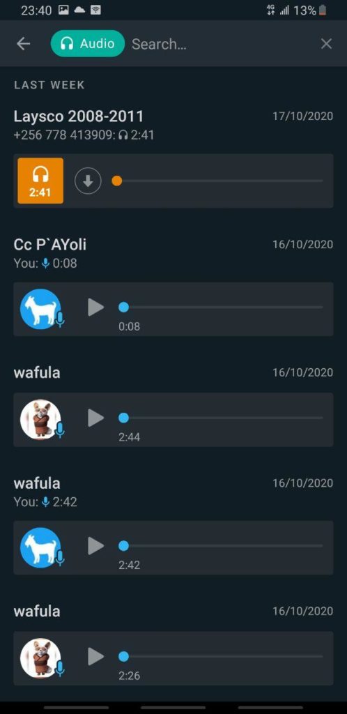 WhatsApp Audio