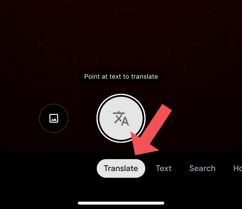 translate text from Image with Google Lens