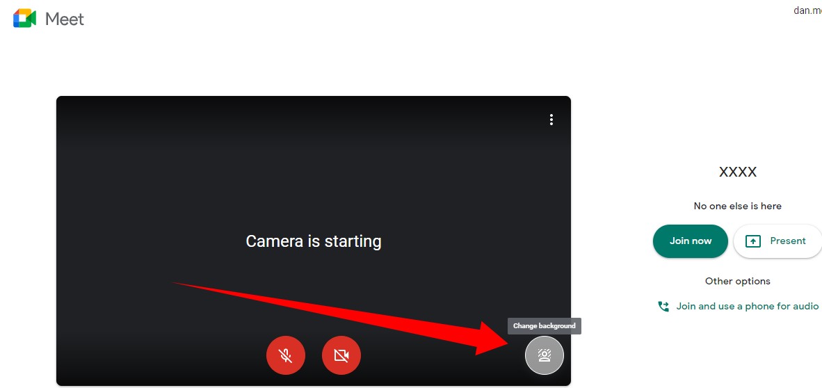 Change Background Google Meet