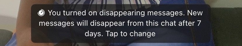 send disappearing messages whatsapp