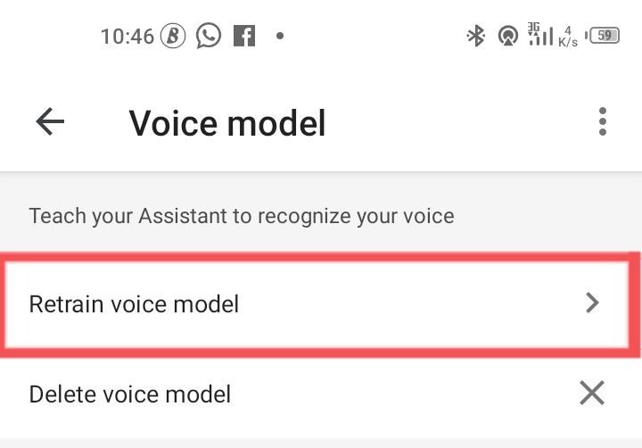 retrain voice model