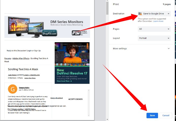 How to Save to Google Drive