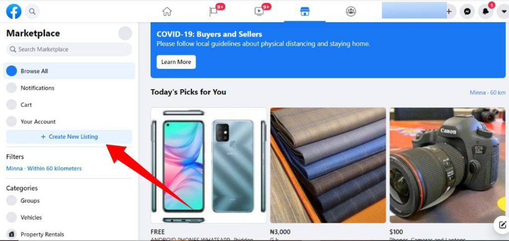 Facebook Marketplace Nigeria