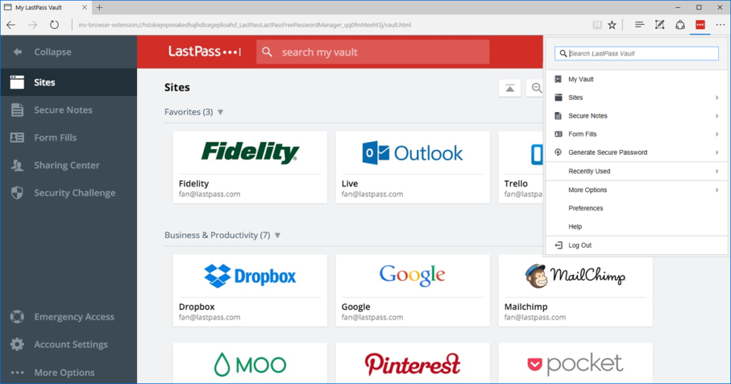 lastpass google chrome extension