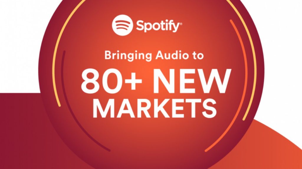 spotify in 80 new markets