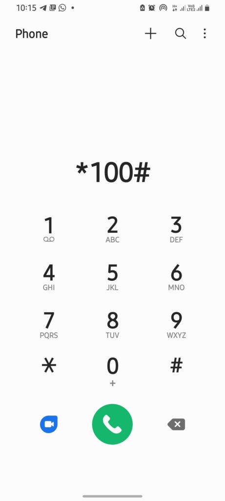 Dial *100#