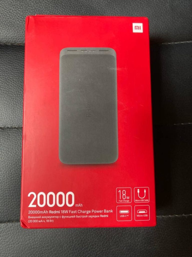 Xiaomi redmi fast charge power bank 20000