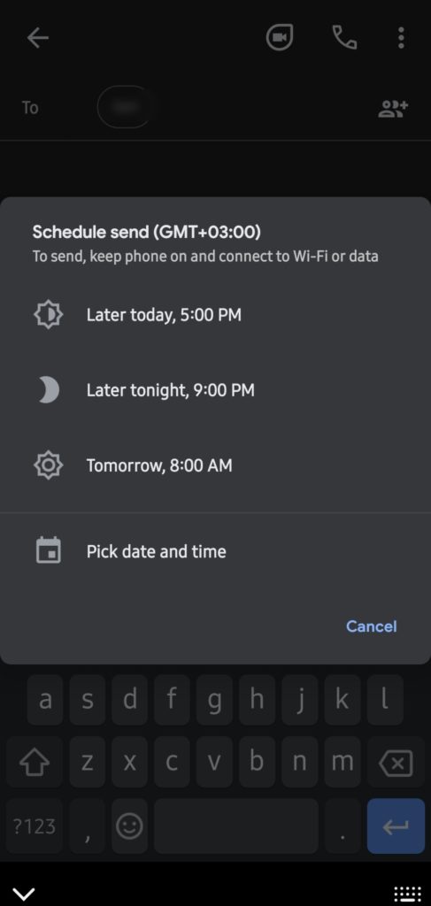 schedule google messages rcs