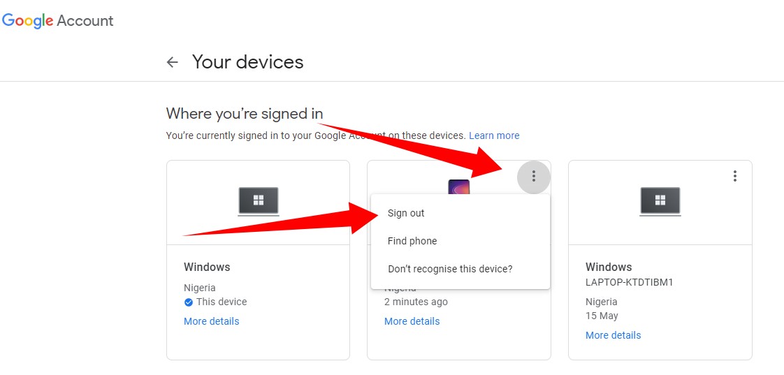 How to Remove a Device From Your Google Account - 11