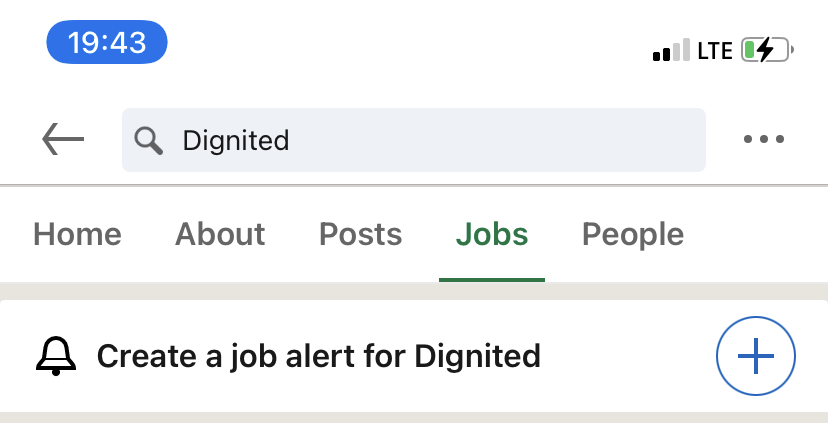 create job alerts LinkedIn