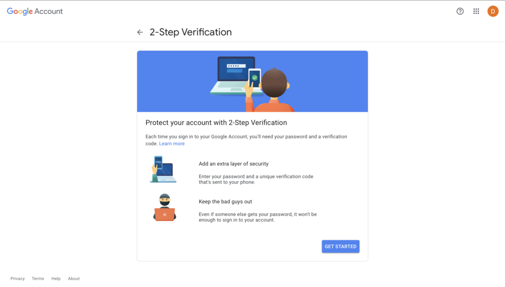 2-step verification google