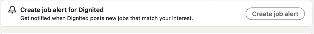 create job alerts LinkedIn
