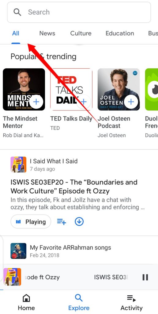 Google podcasts